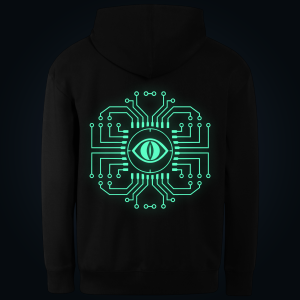 NEURAL WATCHER hoodie back print