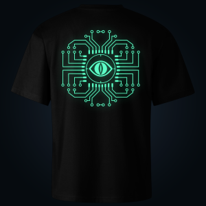 NEURAL WATCHER oversized t-shirt backprint