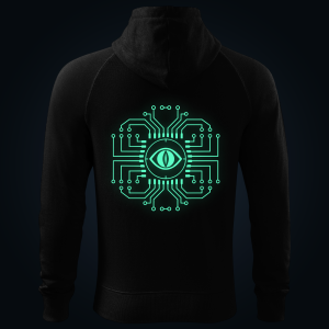 NEURAL WATCHER zipped hoodie