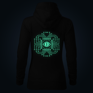 NEURAL WATCHER women's hoodie back print