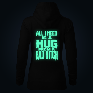 ALL I NEED women's hoodie back print