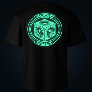 AUDIO CULT oversized t-shirt backprint