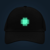 CHIP cap illuminated with green glow