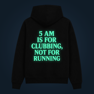 5 AM hoodie back print