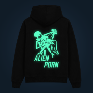 ALIEN PORN hoodie back print