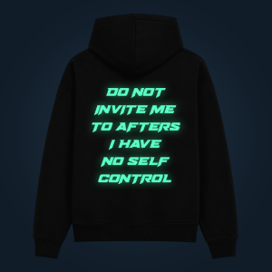 DO NOT INVITE ME hoodie back print