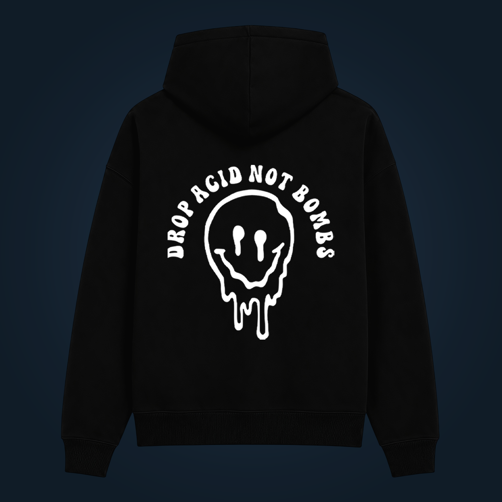 DROP ACID NOT BOMB hoodie back print - Image 2