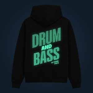 DRUM AND BASS hoodie back print