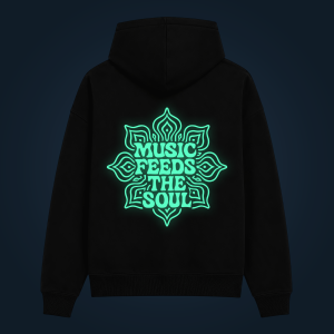 MUSIC FEEDS THE SOUL hoodie back print