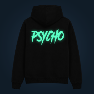 PSYCHO hoodie back print