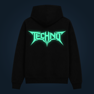 TECHNO hoodie back print