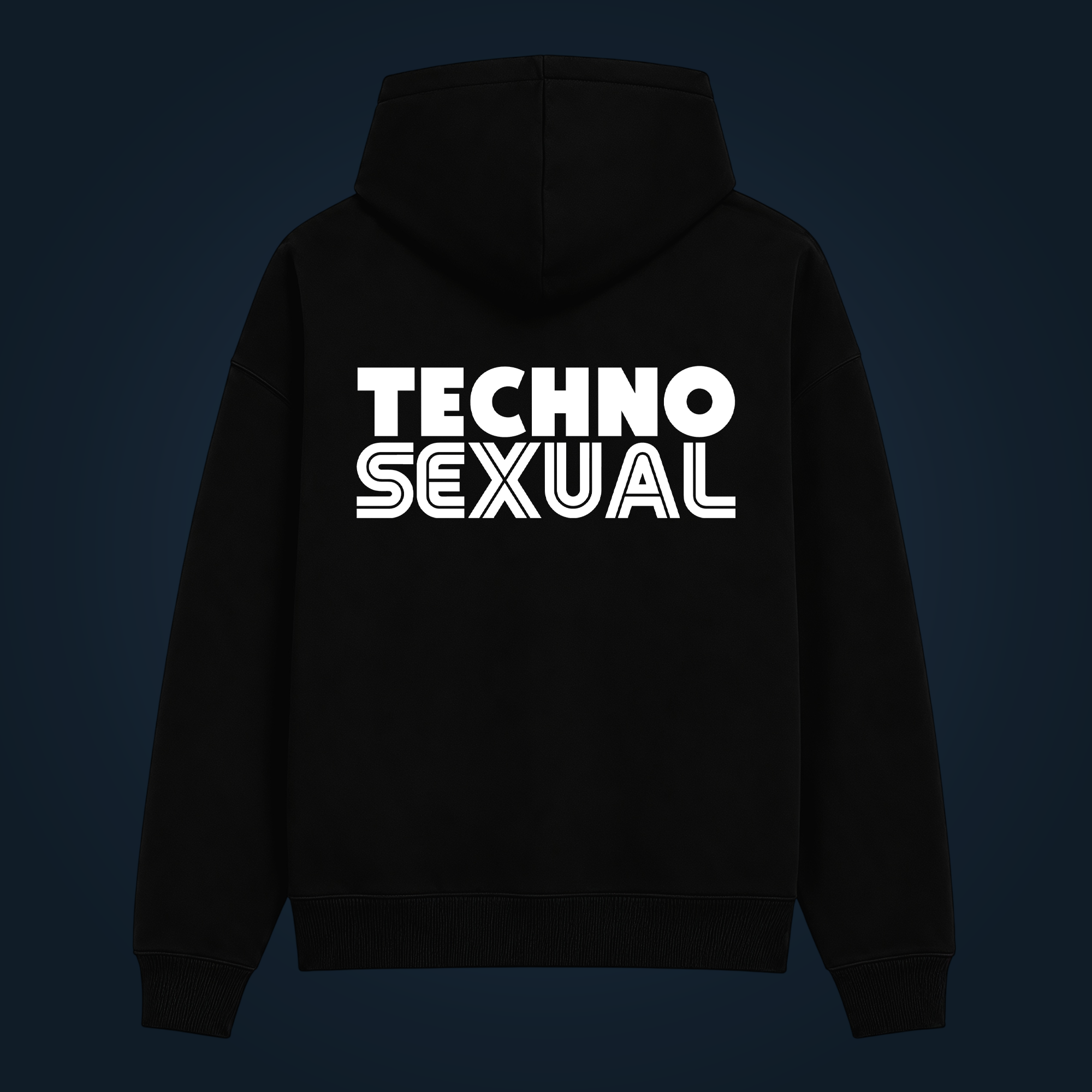 TECHNO SEXUAL hoodie back print - Image 2