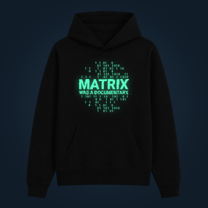 MATRIX WAS A DOCUMENTARY hoodie