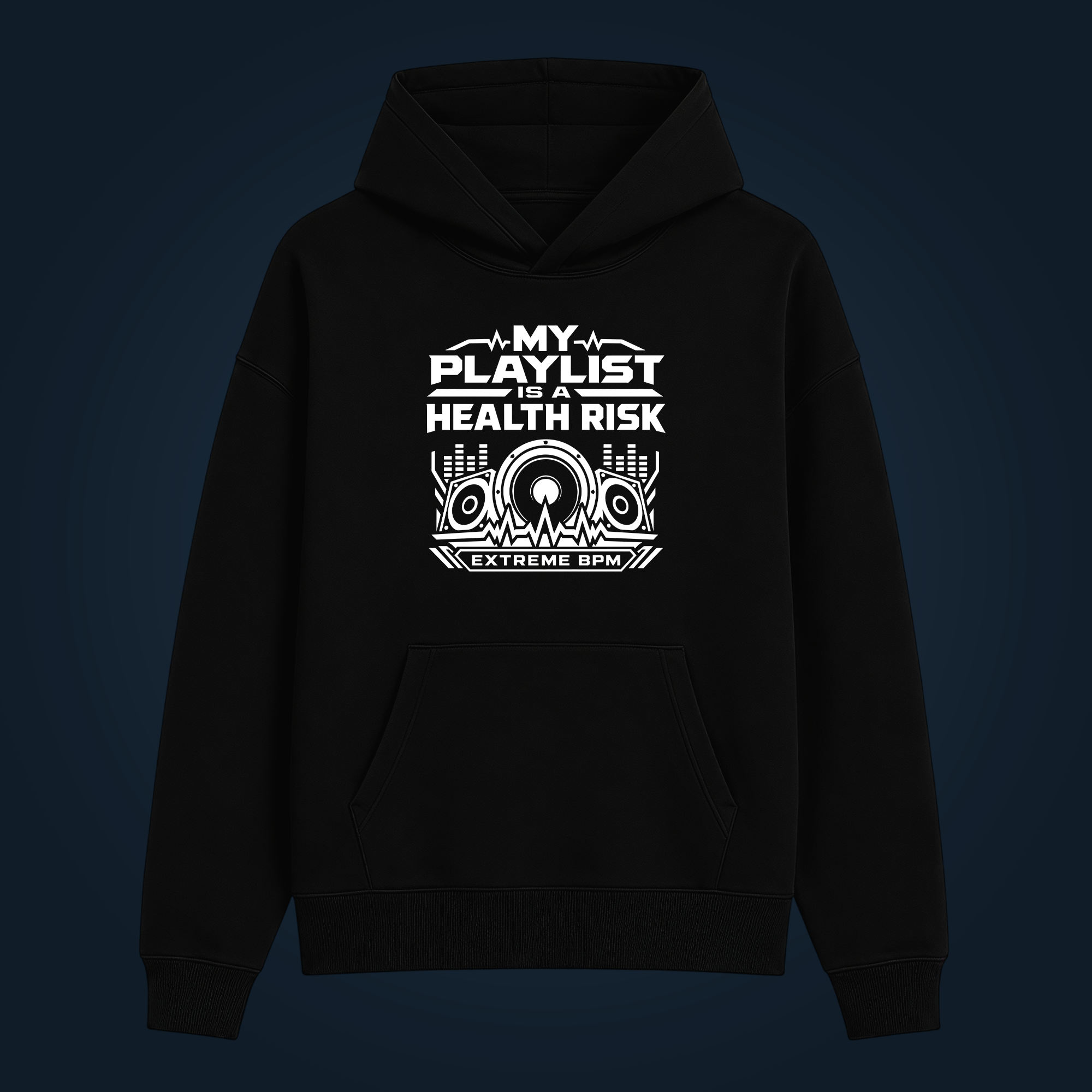 MY PLAYLIST IS A HEALTH RISK hoodie - Image 2