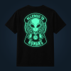 ALLERGIC TO HUMANS back print