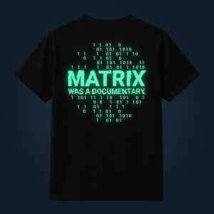 Matrix Was A Documentary back print