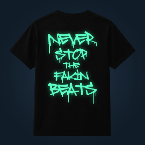 Never Stop back print
