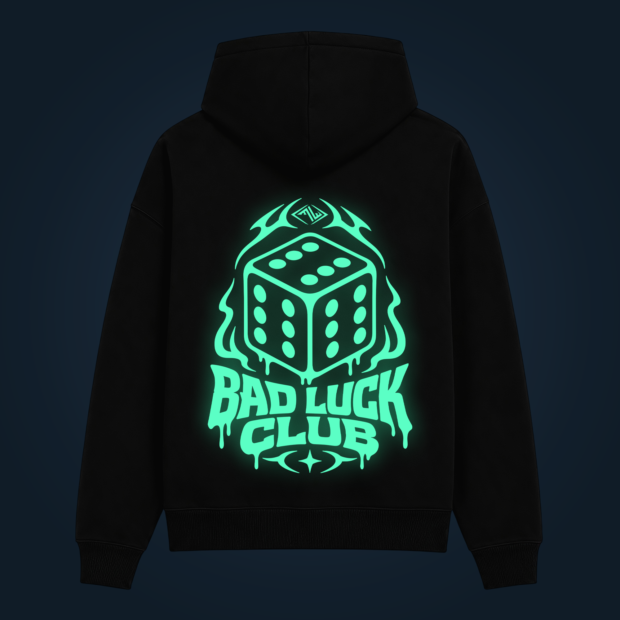 BAD LUCK CLUB hoodie back print