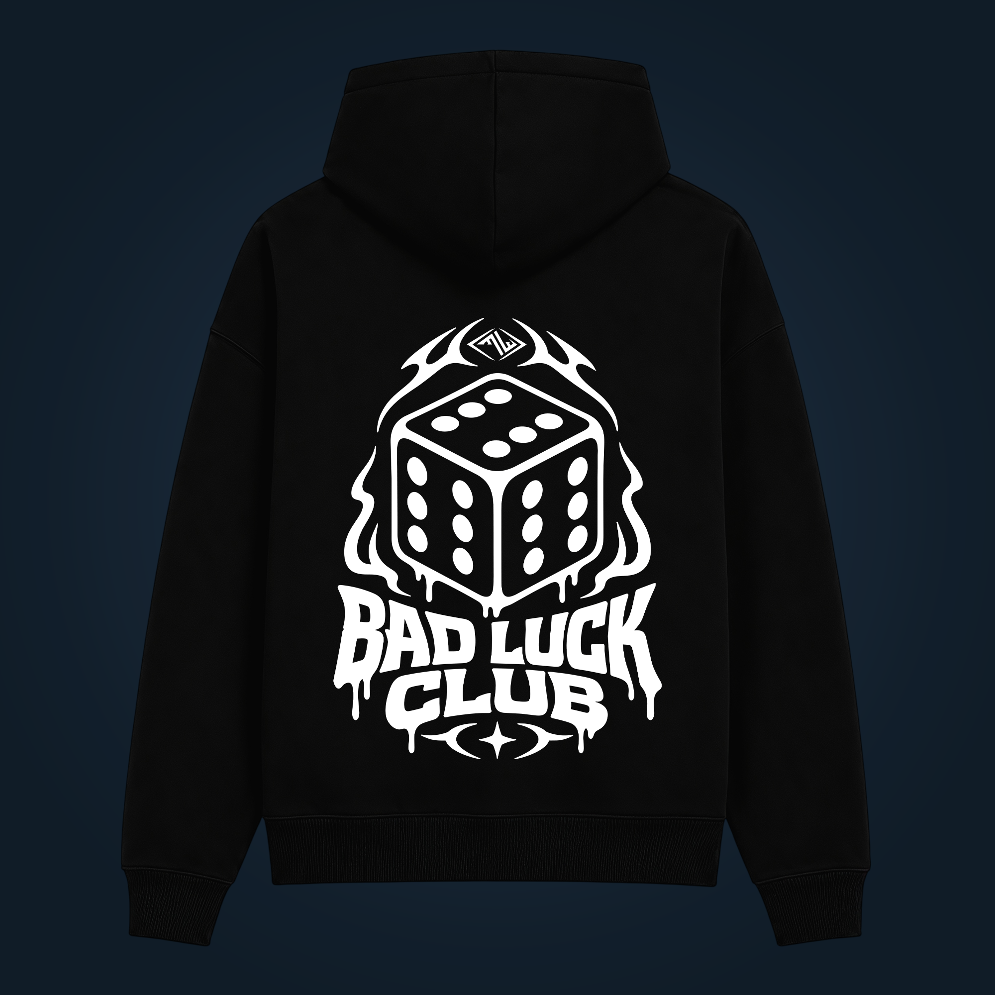 BAD LUCK CLUB hoodie back print - Image 2