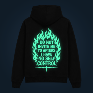 DO NOT INVITE ME hoodie back print