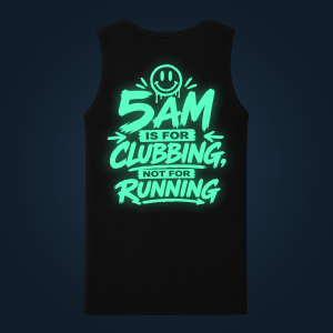 5 AM tank top men back print
