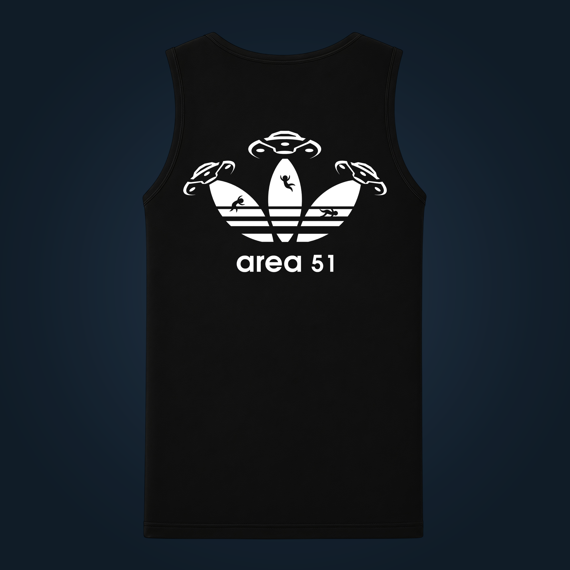 Area 51 tank top men back print - Image 2