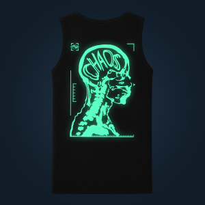 Chaos tank top men back print