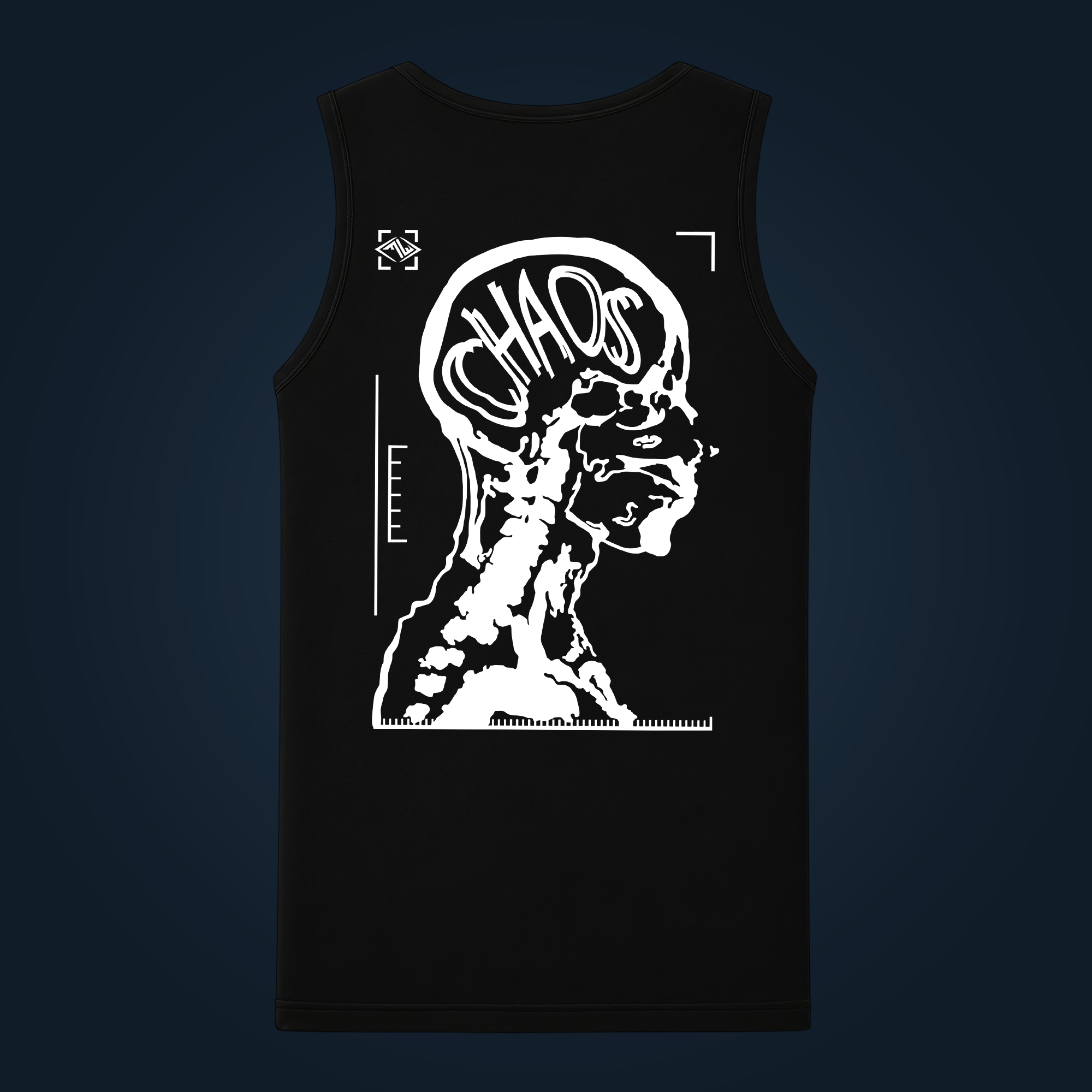 Chaos tank top men back print - Image 2