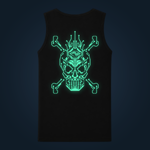 Cyber Pirate tank top men back print