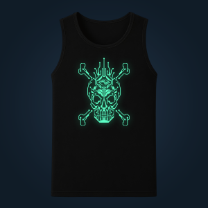 Cyber Pirate tank top men