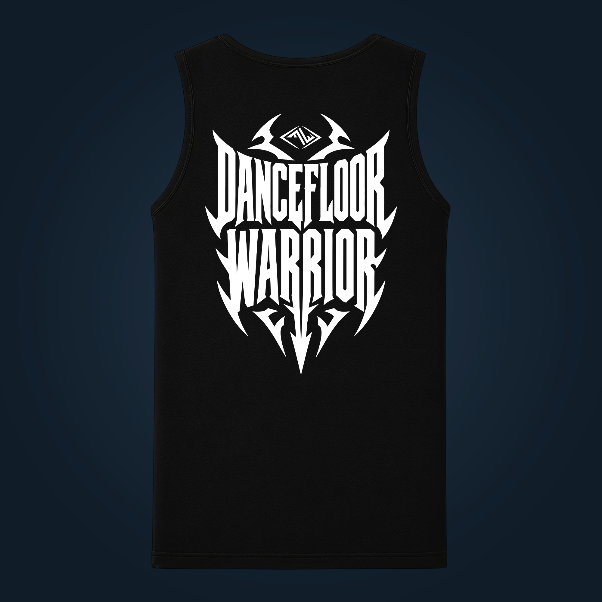 DANCEFLOOR WARRIOR tank top men back print - Image 2