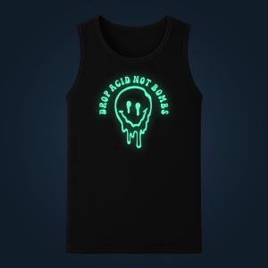 Drop Acid Not Bombs tank top men