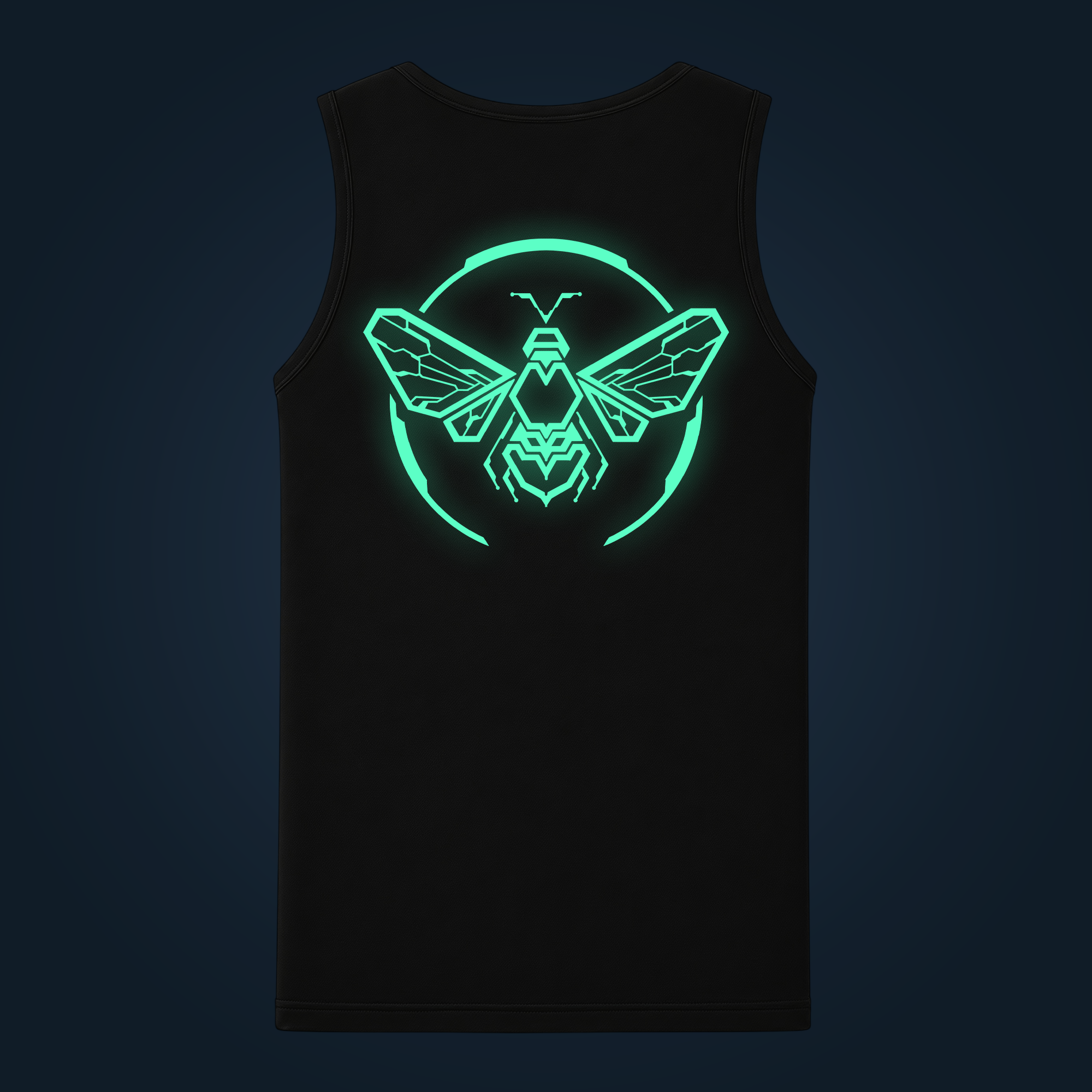 Electric Bee tank top men back print