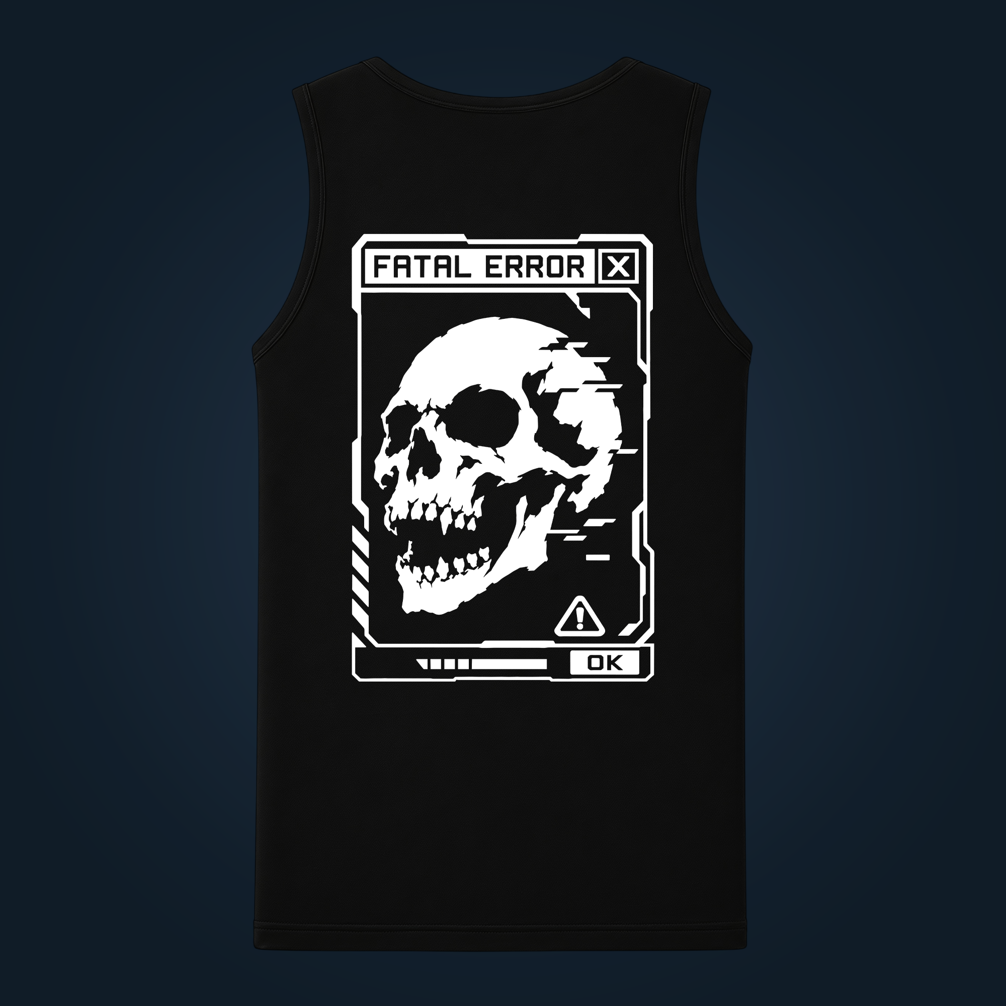 Fatal Error tank top men back print - Image 2