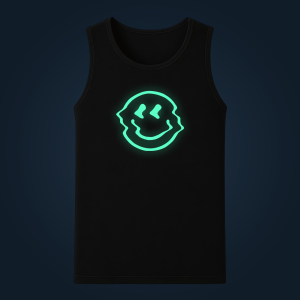 Glitched tank top men