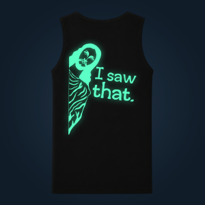 I Saw That tank top men back print