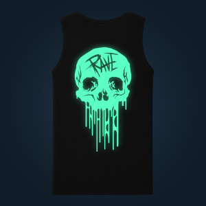 Melting Skull tank top men back print