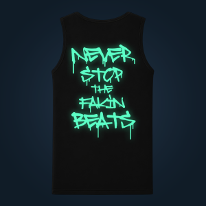Never Stop tank top men back print