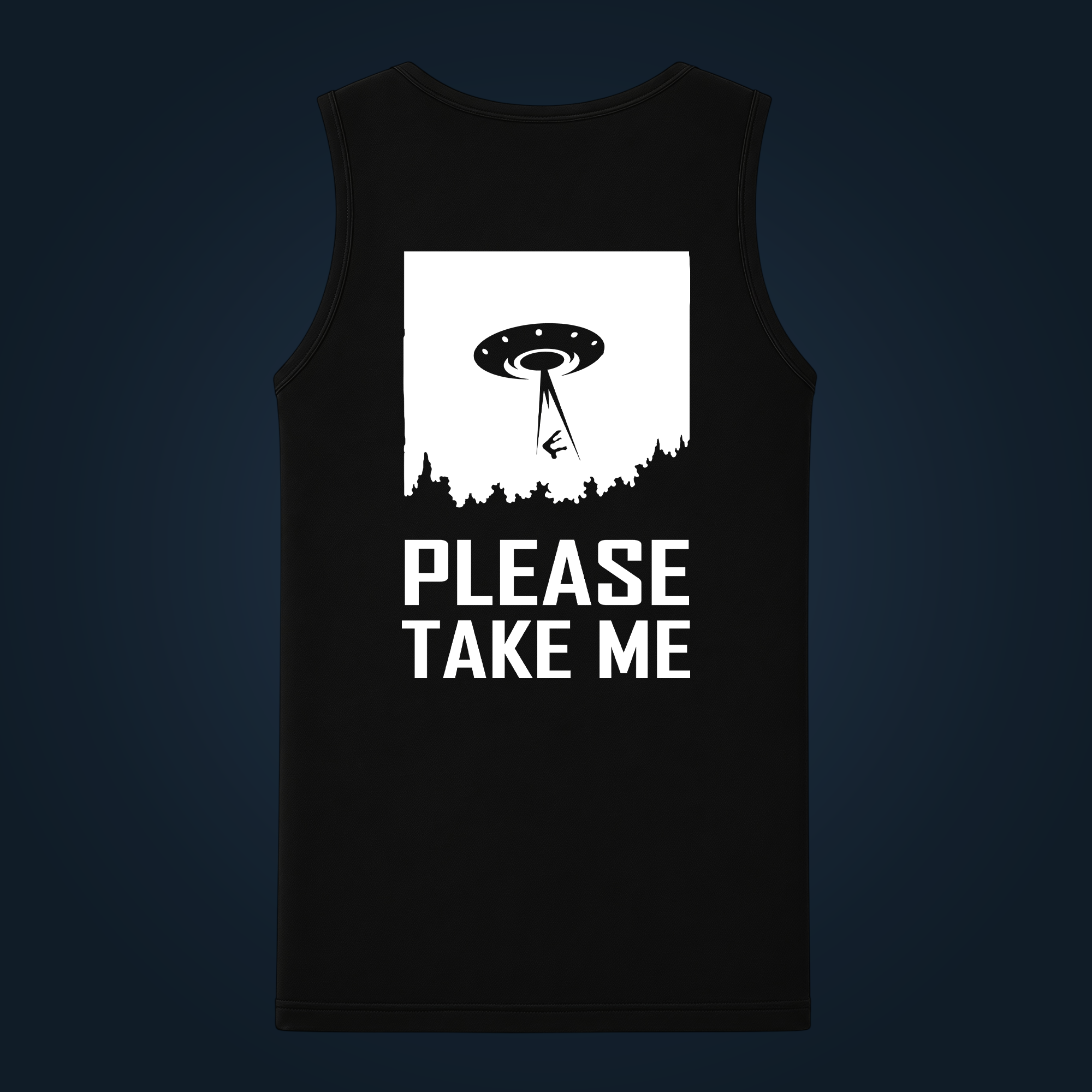 Please Take Me tank top men back print - Image 2