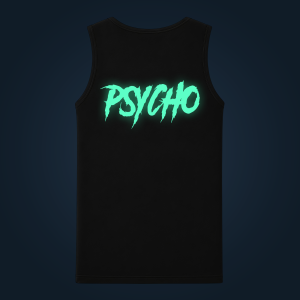 Psycho tank top men back print