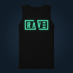 Rave tank top men back print