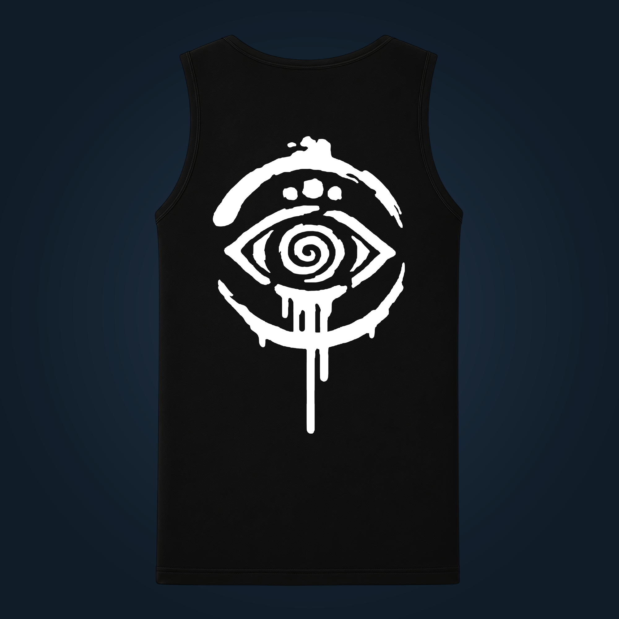 Tribal Eye tank top men back print - Image 2