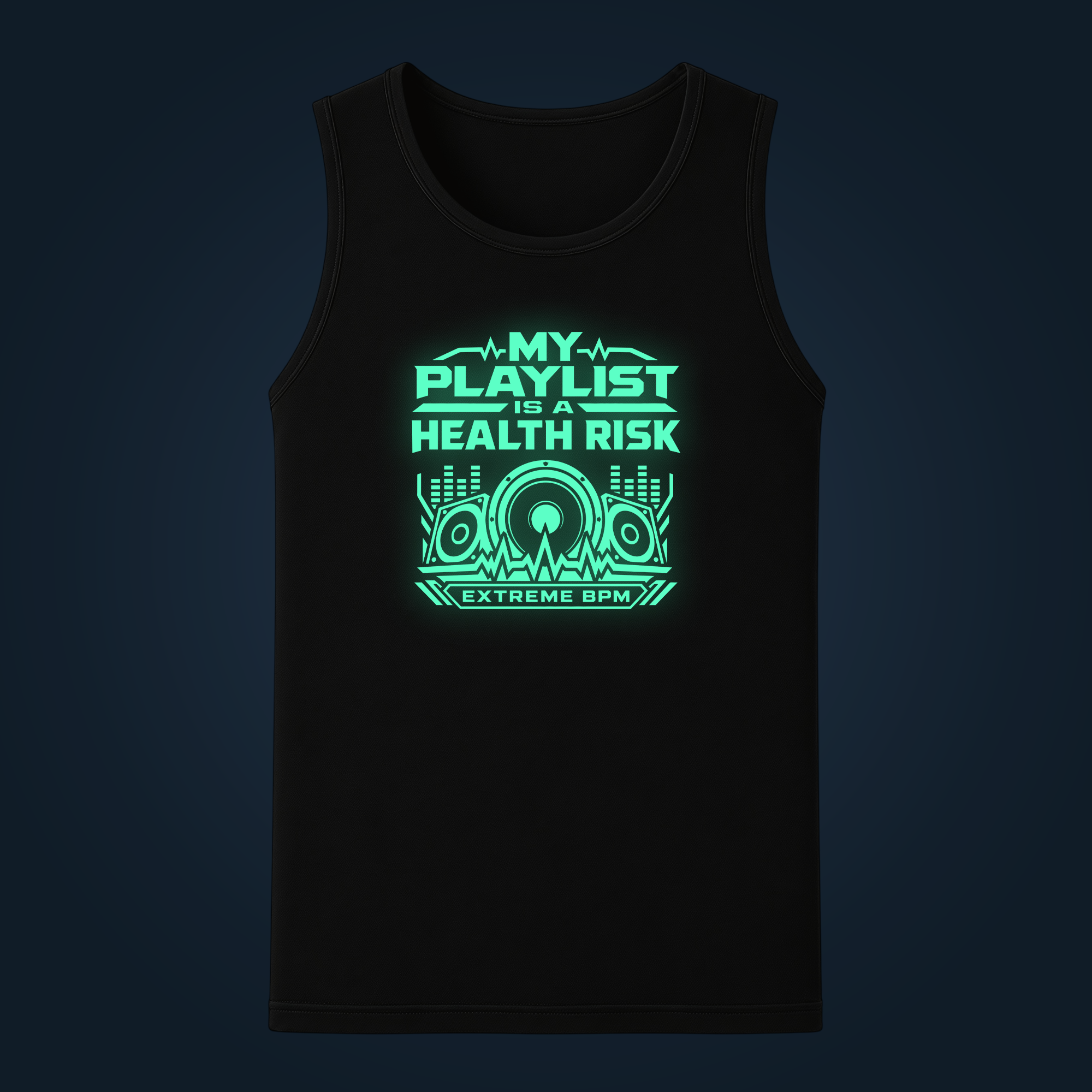 MY PLAYLIST IS A HEALTH RISK tank top men
