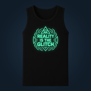 REALITY IS THE GLITCH tank top men