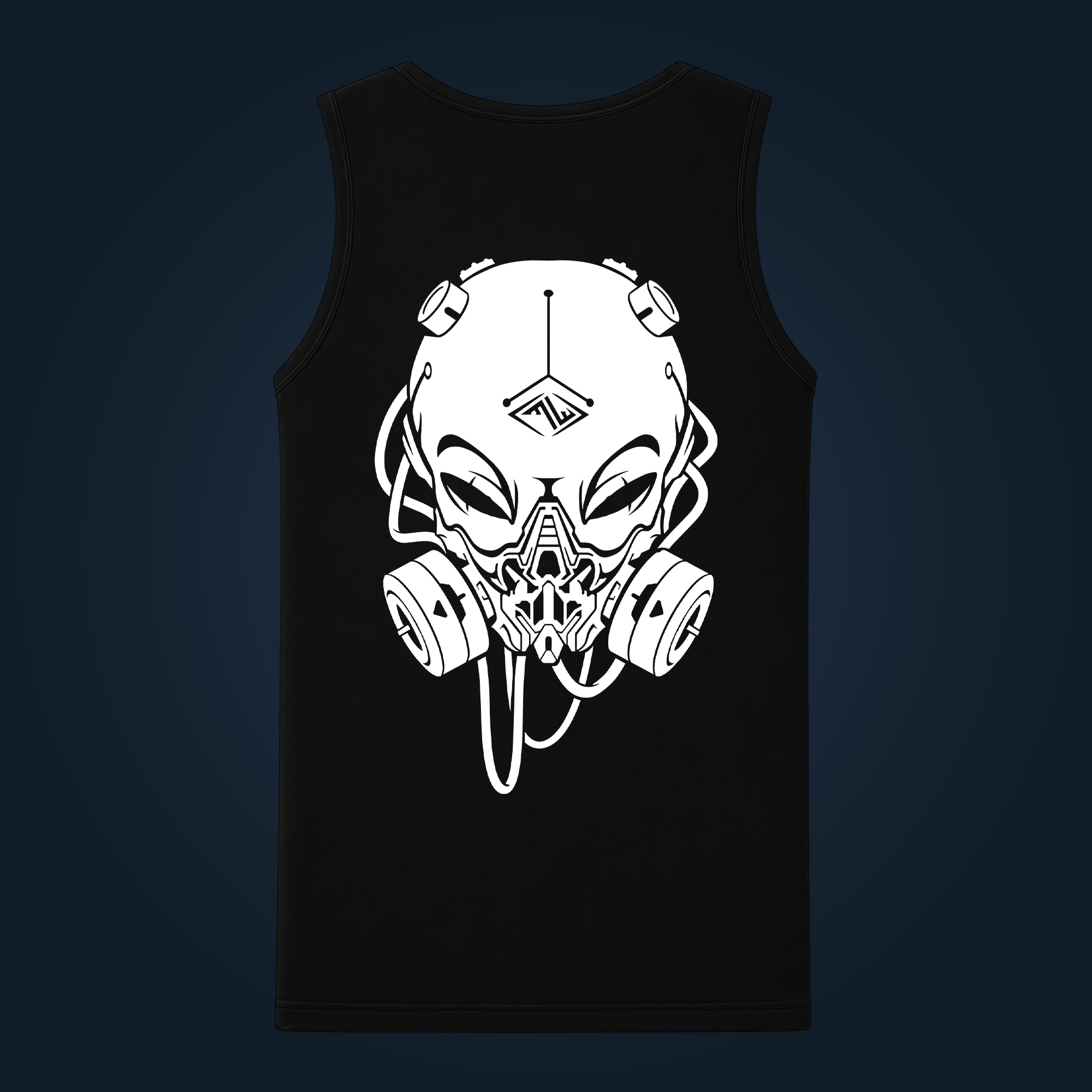 Toxic Visitor tank top men back print - Image 2