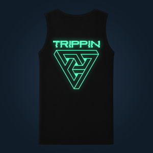 Trippin tank top men back print