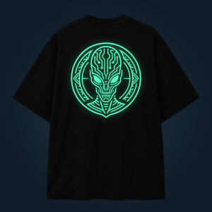AI AGENT oversized t-shirt backprint