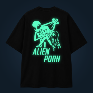Alien Porn oversized t-shirt backprint