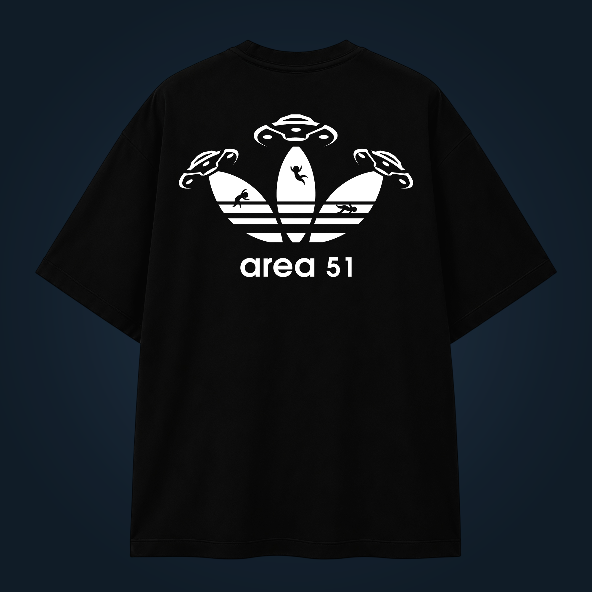 Area 51 oversized t-shirt backprint - Image 2