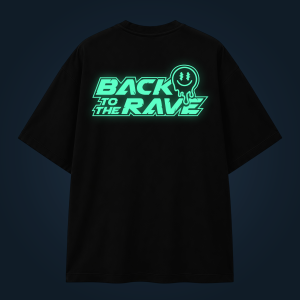 Back To The Rave oversized t-shirt backprint